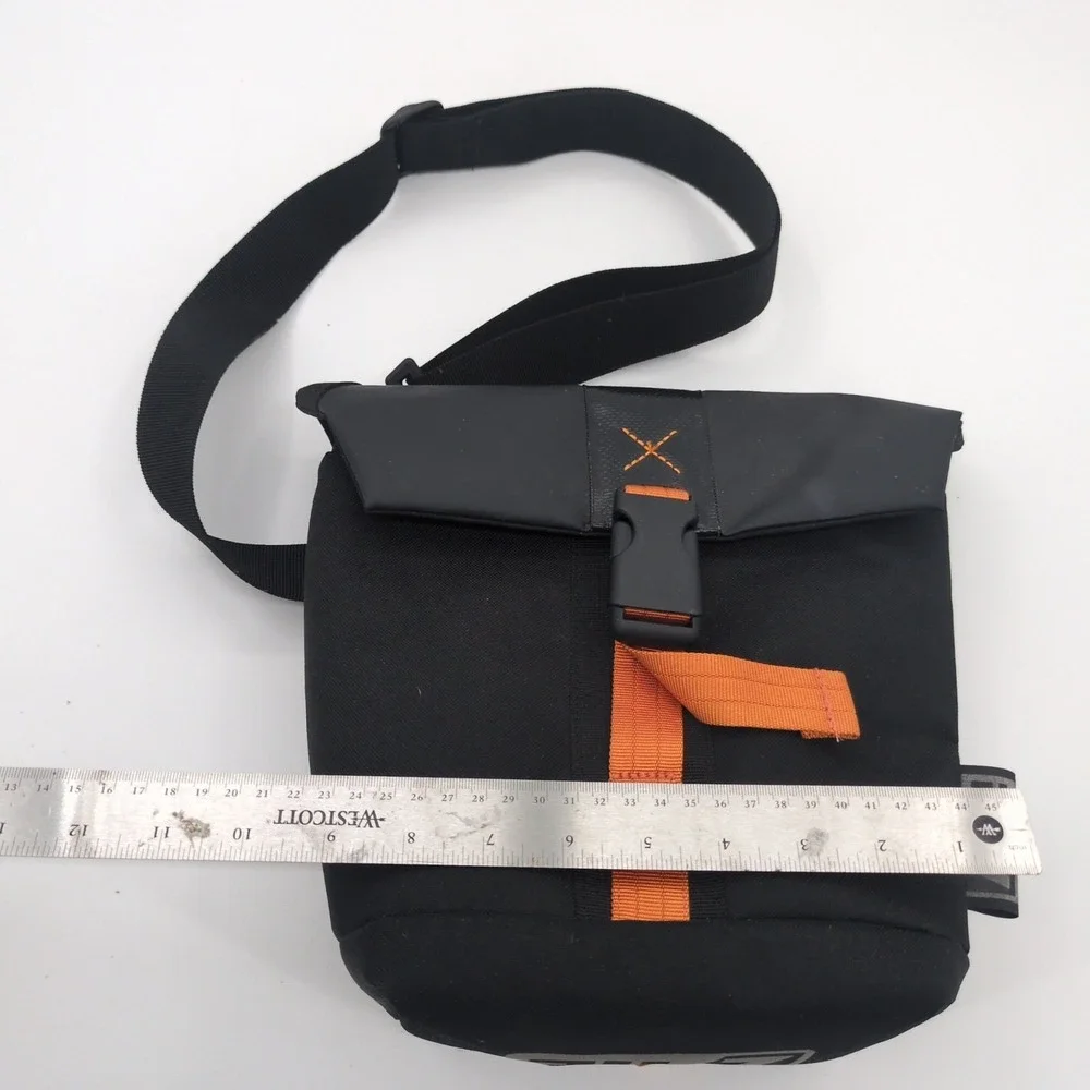 24/7 Traffic Collection Camera Bag - Small Holster Case Black Orange Webbing